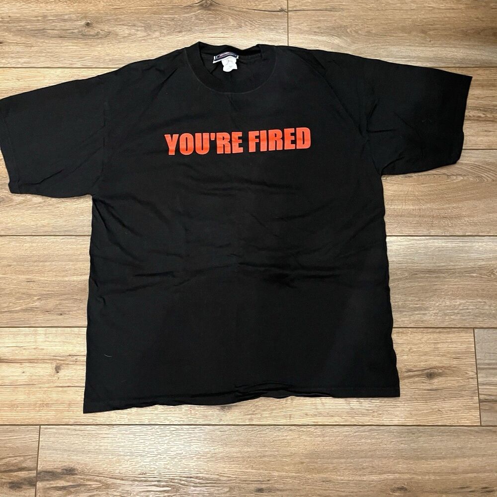 2004 Y2K The Apprentice Promo NBC T-Shirt You’re Fired Donald Trump Size XL